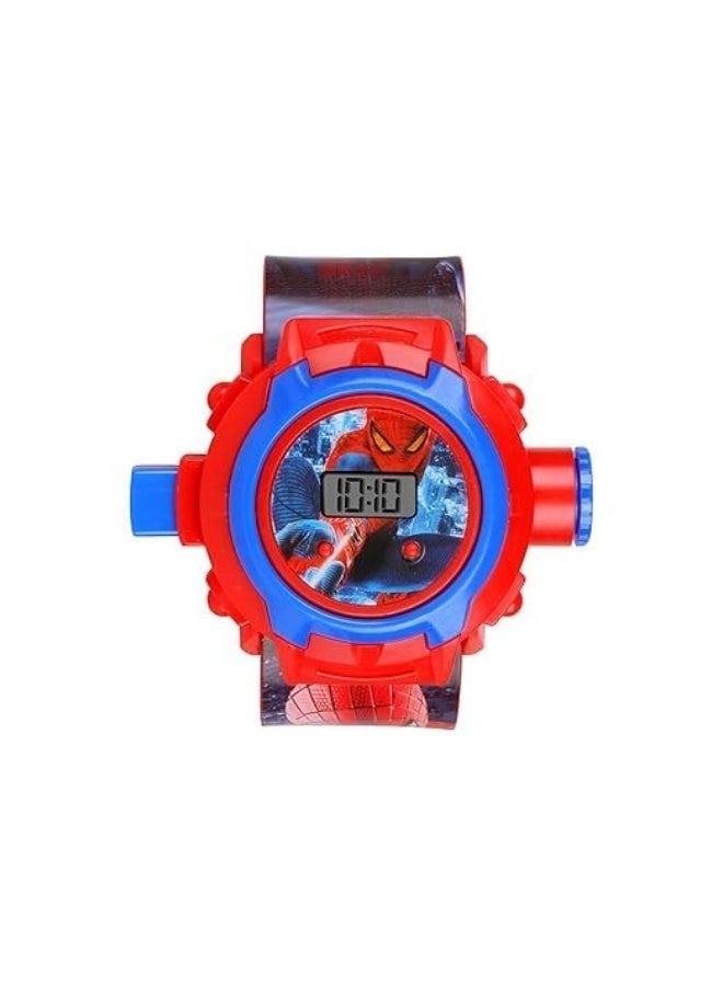 aeen Spider-Man Kids Digital Projector Watch with 24 Images – LED Cartoon Projection Wrist Watch Toy for Boys & Girls, Rubber Strap, Birthday & Return Gift - Image 4
